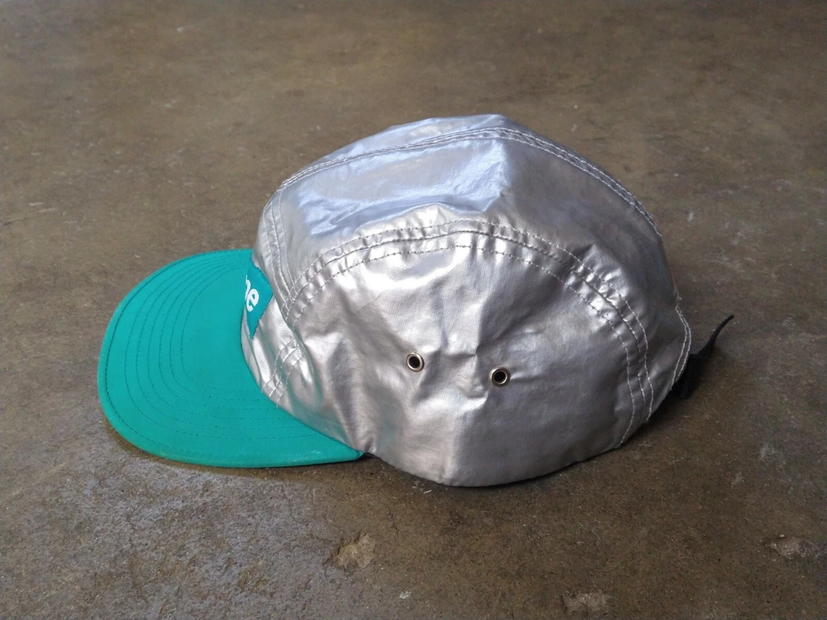 SUPREME Camp Cap Metallic Silver Green 5-Panel Hat SS13 BOGO Box
