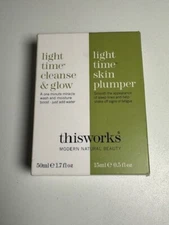 THISWORKS Light Time Cleanse & Glow Cleanser and LIGHT TIME SKIN PLUMPER NEW