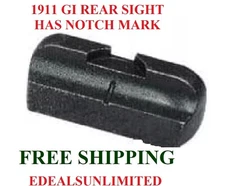 COLT 1911 REAR SIGHT GI REAR SIGHT BLACK HAS NOTCH RUGER RIA