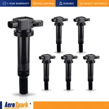 6pcs Ignition Coil Pack for 06-11 Hyundai Santa Fe Kia Rondo Optima 2.7L UF558