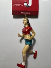 WOW Running Girl Ornament by Wondershop 5" x 2.5"  FAST FREE SHIPPING    
