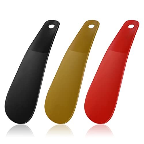 Grevosea 3 Pieces Travel Shoe Horns, 16cm Small Shoe Horn Plastic Shoehorn - Picture 1 of 7