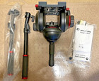 Manfrotto 509Hd Fluid Head Complete W/ 2x Pan Handles Plate Manual