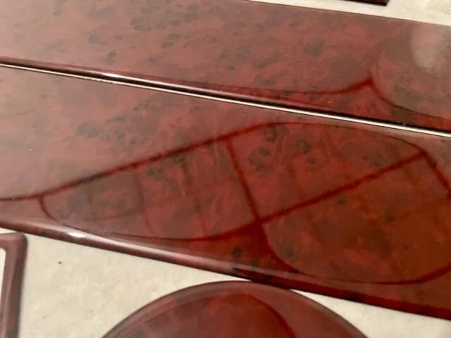 Chevrolet Corvette C3 1968 1969 1970 nuevo conjunto interior automático cherry tablero moldura kit Foto 2 de 4