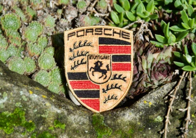 VINTAGE AUTOMOBILE CAR CLUB PATCH / BADGE # PORSCHE STUTTGART - Photo 1/2