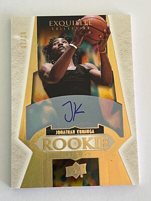 2021 UD Goodwin Champions JONATHAN KUMINGA EXQUISITE GOLD ROOKIE AUTO 07/10