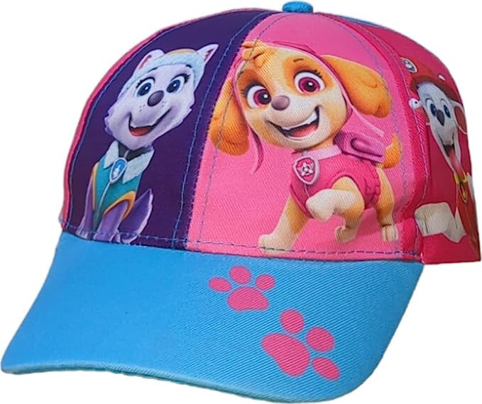 Paw Patrol Skye, Everest Y Chase Gorra Béisbol Rosa y Azul