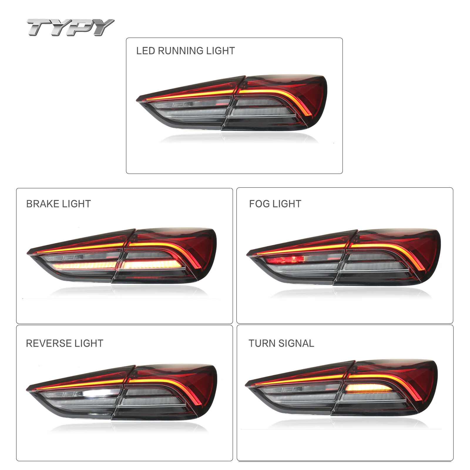 LED Tail light Assembly For Maserati Quattroporte 2013-2021 LED Rear Turn Signal