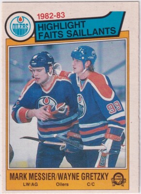 1982-83 O-Pee-Chee Highlights Mark Messier/Wayne Gretzky | eBay