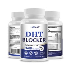 DHT Blocker with Biotin - Boosts Hair Growth  New Follicle Growth 30/60/120Caps