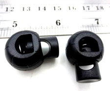 Draw String Slide Lock Spring Loaded Black Fits Up To 5/16" Thick Cord, Durable!