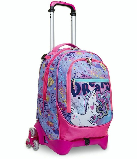 Seven SJ Gang Zaino Trolley Jack 3 Ruote Unicorno | Acquisti Online su eBay