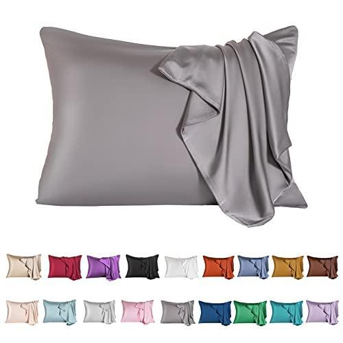 Mulberry Silk Pillowcase for Hair and Skin,Queen Size Cooling Silk Pillow Case-image