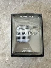 Mercury White Black Checkered Apple AirPod Case NEW