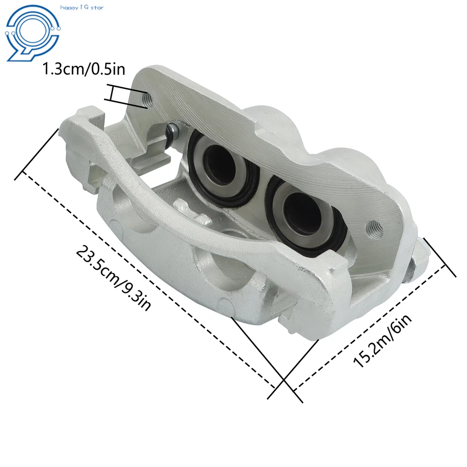 Front Pair(2) Brake Caliper for Chevy Silverado 1500 Avalanche GMC Sierra Yukon Foto 3 de 4