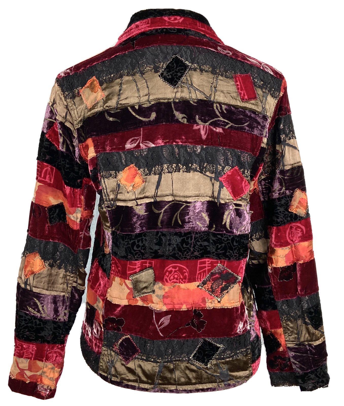 Chicos Jacket Size 0  (S/4) Patchwork Boho Blazer… - image 4