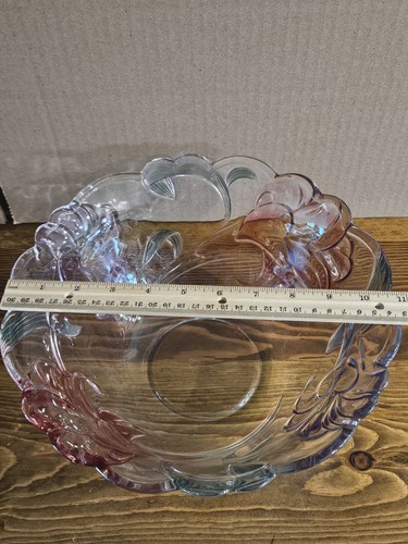 Vintage Profiles Versailles Collection Flower Salad Bowl Purple Pink Lilly - Picture 6 of 7