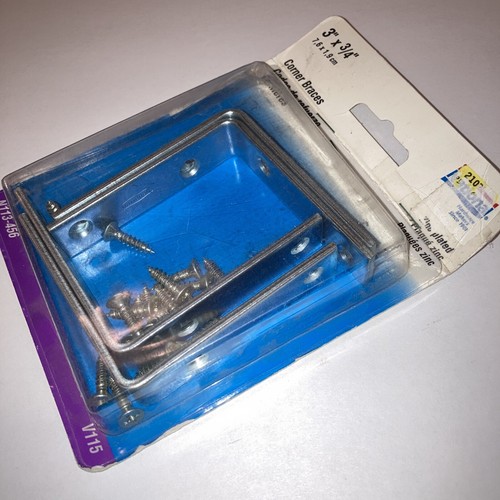 Confezione 4 bretelle angolari ferramenta nazionale 3" x 3/4" N113-456 V115 nuove scatola aperta - Foto 6 di 11