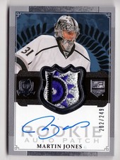 2013/14 THE CUP Martin Jones PATCH AUTO AUTOGRAPH ROOKIE RC LOGO /249 LEAFS