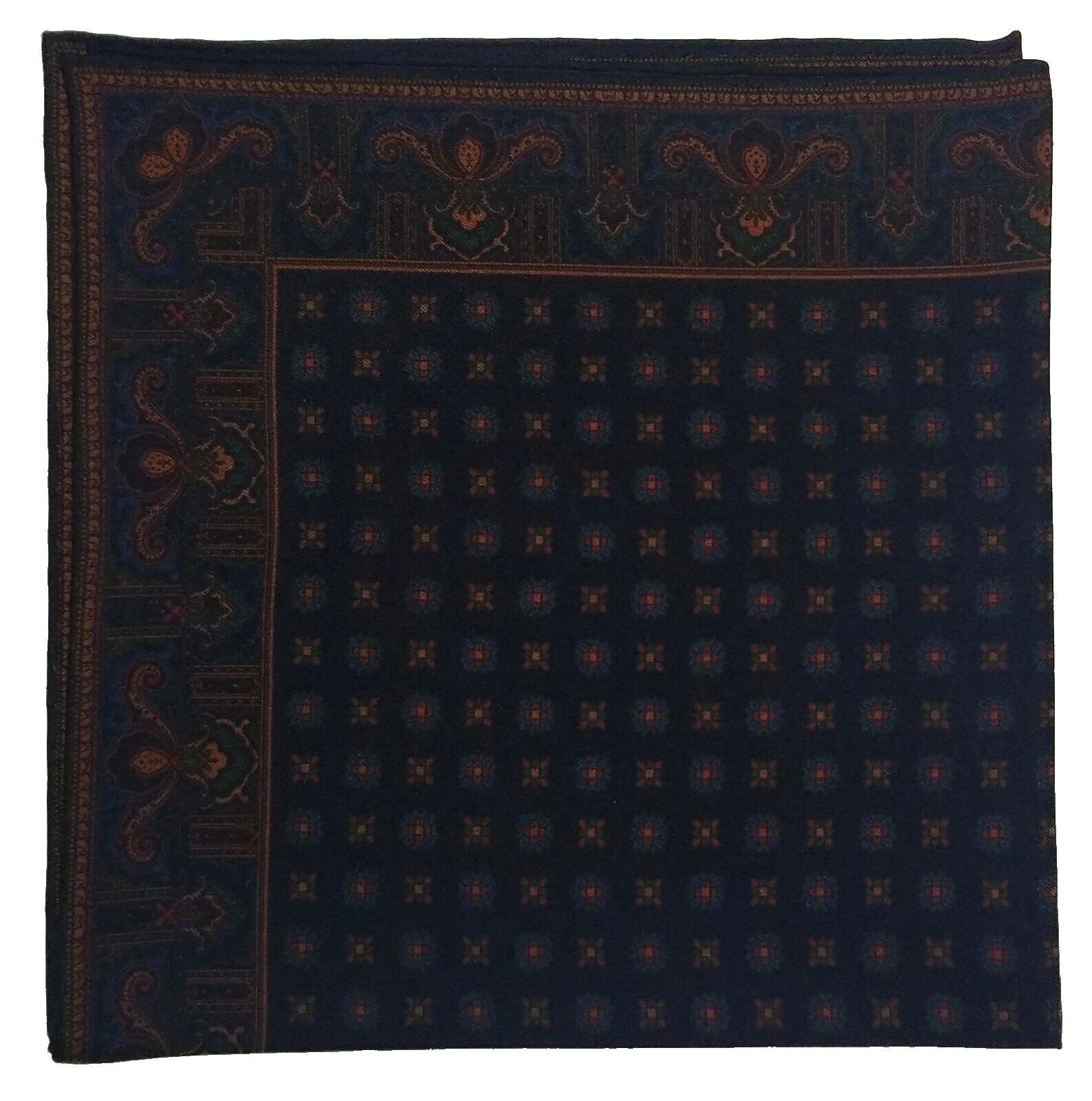 Geométrico 100% pañuelos de seda para hombres