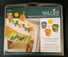 Sand Buckets set of 25 Wallies Wallpaper Prepasted Sun Summer Beach craft Decor