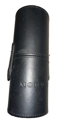MORPHE Brush Holder Black Leather Travelling Cosmetics Make Up Cup Storage Only