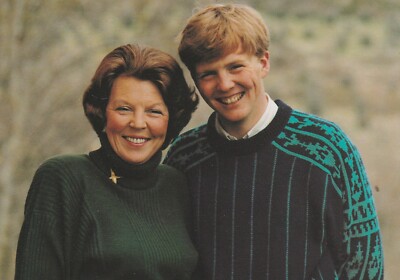 ***ORIGINAL POSTKARTE ***PRINZESSIN BEATRIX-KÖNIG WILLEM-ALEXANDER-ORANJE-ADEL