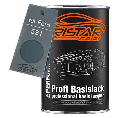 Autolack Dose spritzfertig für Ford 531 Nantucket Grey Metallic Basislack 1,0L