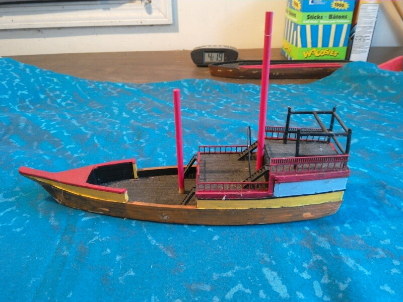 15mm painted resin Xebec , Barbary P irate Ship, from the OG Shipyard