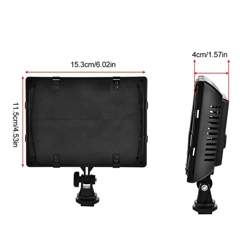 Panel de lámpara de luz de video fotografía W160 6000K LED para cámara DSLR videocámara DV - Imagen 7 de 10