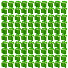 100 EBC Battery AA AAA CR123A Green Battery Holder Storage Cases