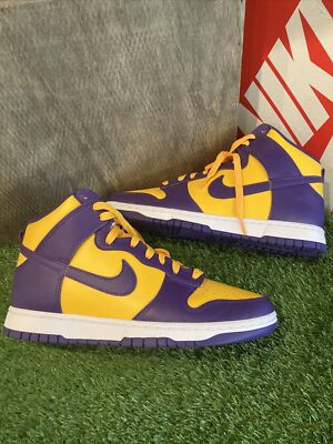 Nike Dunk High Lakers: DD1399-500 Size 10