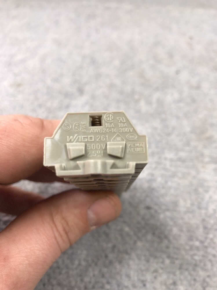 Lot Of 10 In A Bag*** WAGO 261 Terminal Block Socket Connector AWG24-14