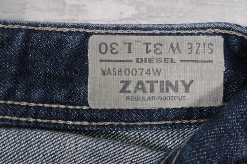 Diesel ZATINY Jeans Mens Regular Bootcut Blue W31 L29 Wash 0074W - Picture 4 of 13