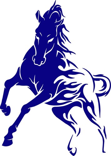 Mustang Vinyl Sticker Horse Window Decal Fire JDM Auto Car Bumper Truck Laptop - Picture 3 of 13