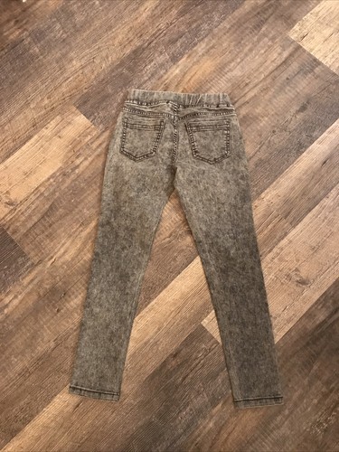GIRLS JEANS SIZE 7 GRAY WASH BY TOTAL GIRL ELASTIC WAIST - Picture 4 of 6