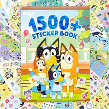 BRAND NEW Bluey 1500 Sticker Book Includes 43 Pages/Sticker Sheets FREE SHIP US