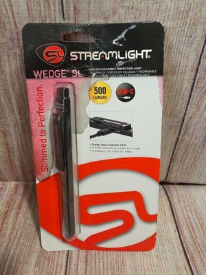Streamlight 88840 Black Wedge SL Slim Rechargeable Flashlight   Brand New