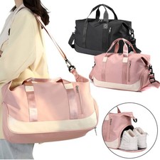 Women Ladies Gym Bag Large Holdall Bag Weekend Travel Sports Duffle Bags Luggage
