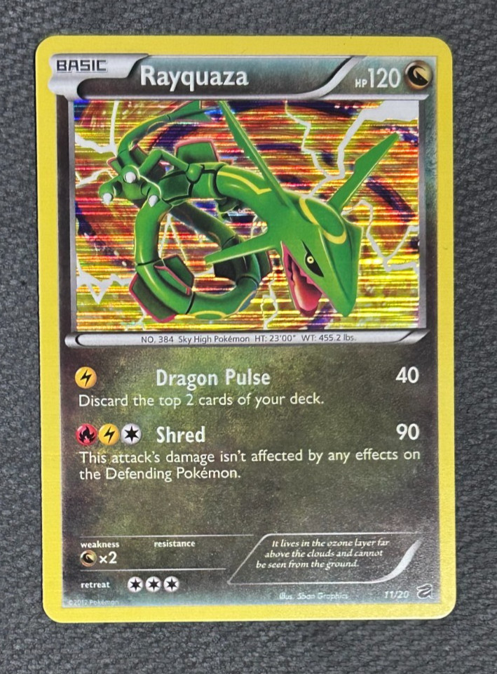 Pokemon Rayquaza Holo Black & White Dragon Vault 11/20 - NM