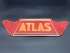 Rare Vintage Original Atlas TIRE Metal Display Stand Sign Gas & Oil