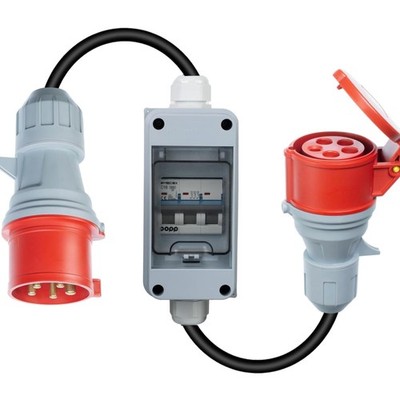 CEE 3-Phasen Adapter 16/32A auf 32/16A tragbar Schutzabdeckung für Industrie