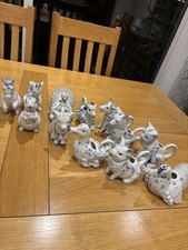 Country Friends Creamer Jugs  Franklin Mint 1986