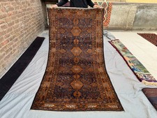 4x6 Vintage Afghan Hand-Knotted Tribal Rug, Soft Wool, Rich Geometric Rare Rug