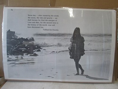 SOME DAY T CHARDIN EILHARD VINTAGE POSTER THOUGHT 1970 CNG3747