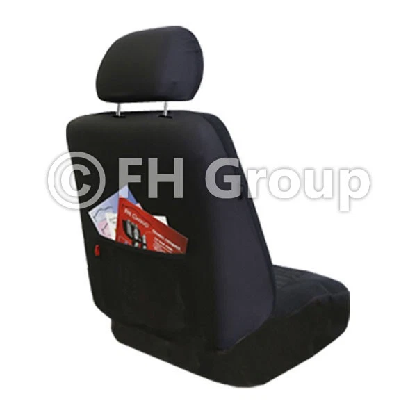Fundas de asiento de auto premium de cuero sintético de ajuste universal para camioneta SUV - 2 asientos delanteros Foto 2 de 3