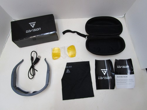GOVISION VIDEO RECORDING CAMERA 4GB MSD GLASSES TWO LENSES CASE CABLE 😎⚡