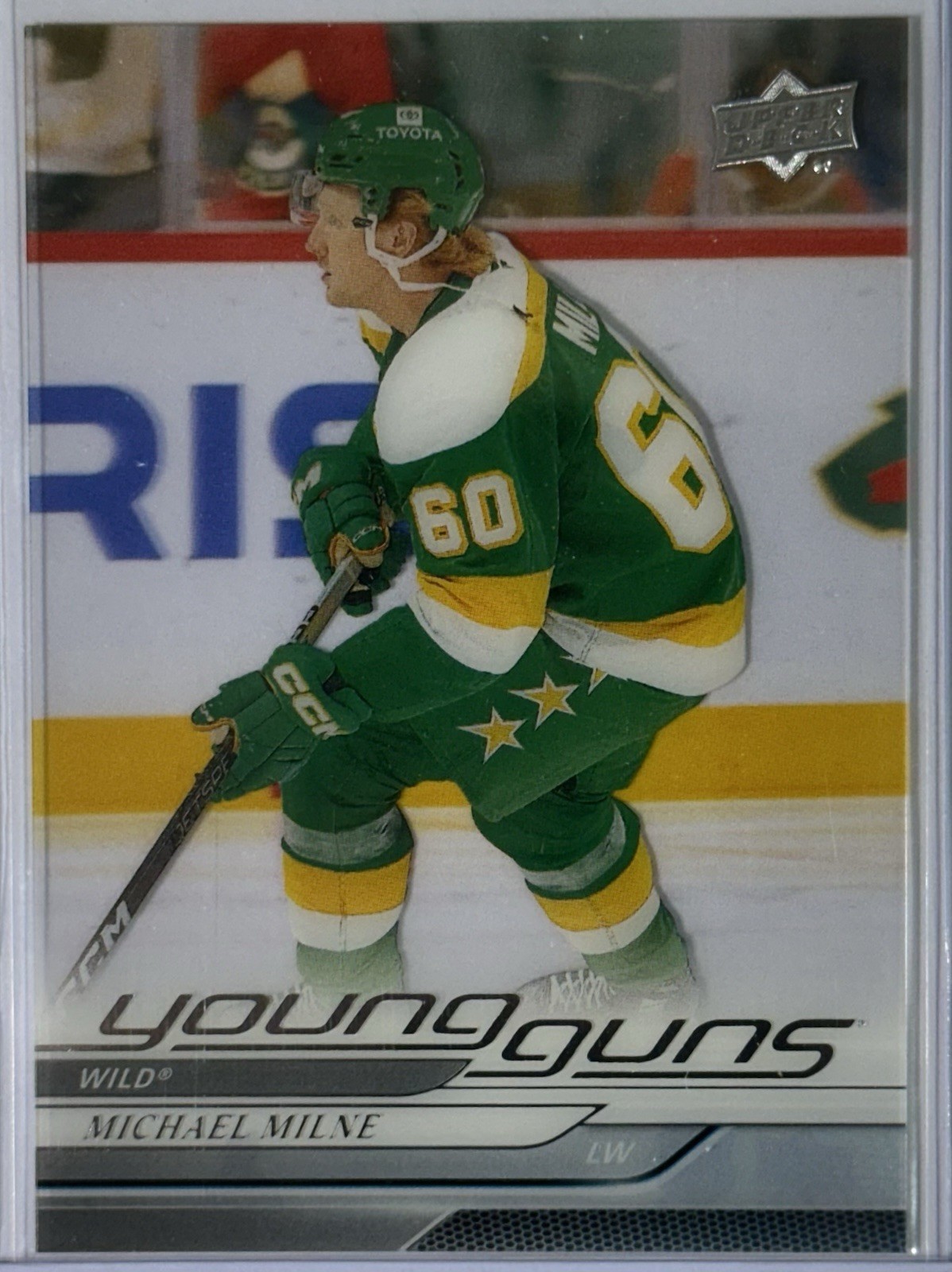 2024-25 UPPER DECK UD YOUNG GUNS RC CLEAR CUT PARALLEL #727 MICHAEL MILNE WILD