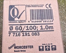 Worcester Bosch 1m Flue Extension Kit (7716191083) Brand New  X 4 Boxes 4 Meters