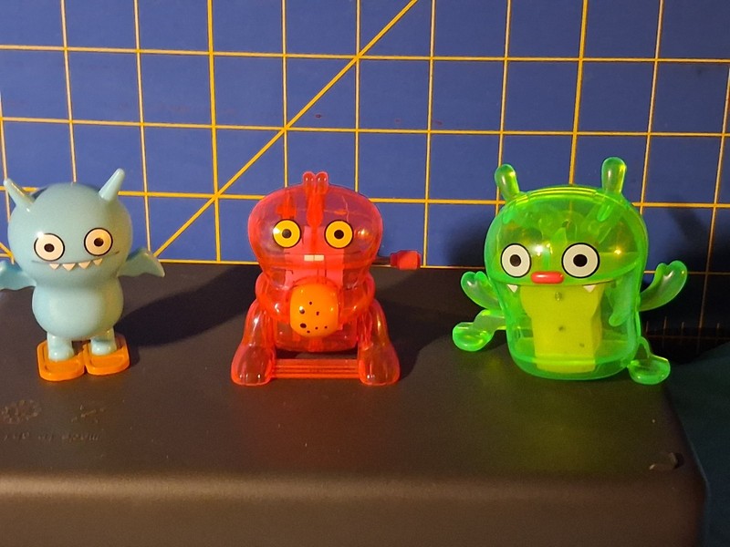 Ugly Doll Toy Z Wind Ups  Ice Bat, Big Toe, One In Center Not Working